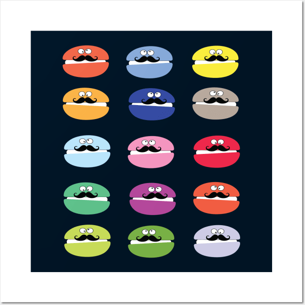 mustache macarons Wall Art by CindyS